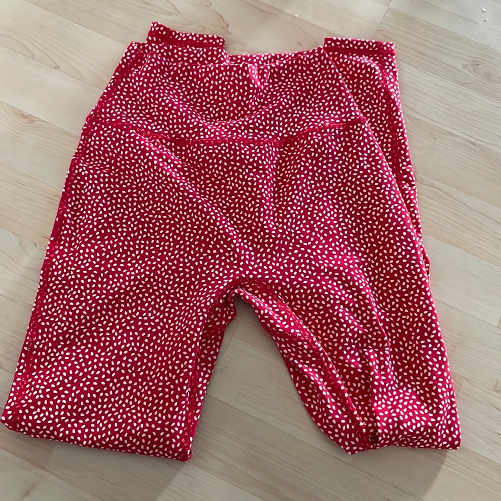 Buffbunny Salsa Red Bossy Print Leggings